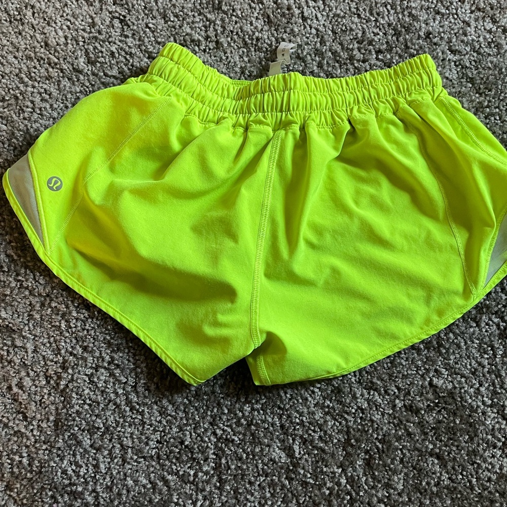 lululemon athletica Women's Bright Yellow Athletic Shorts